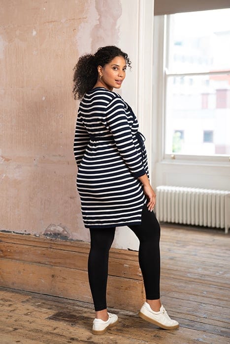 PLUS SIZE NURSING TUNIC NAVY 3
