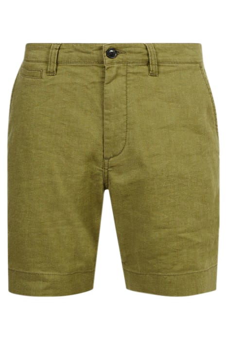 JOHNNY FLAT FRONT SHORTS BOTTLE GREEN 3