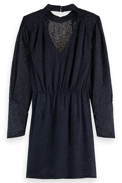 MOCK NECK MINI DRESS WITH OPEN BACK DETAIL NIGHT 5