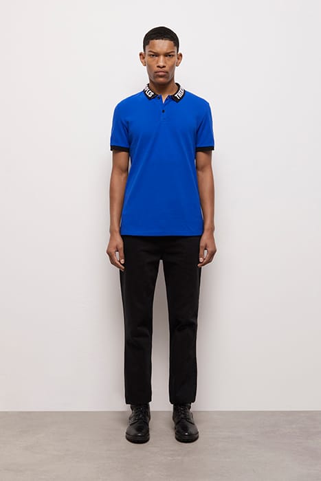 POLO MC RIB LOGO BLUE ELECTRIC 1