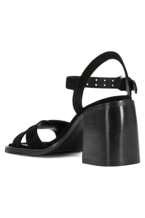 SANDALES EN CUIR À TALONS HAUTS BLACK 2