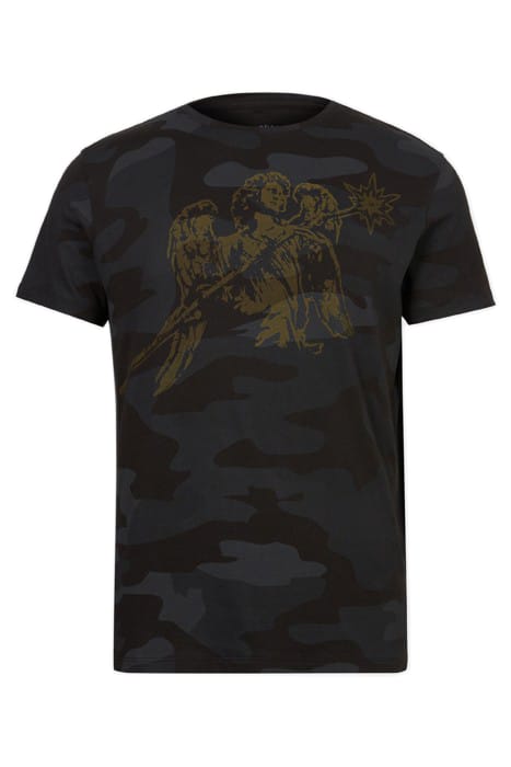 SS CREW TEE - ANGEL CAMO BLACK 2
