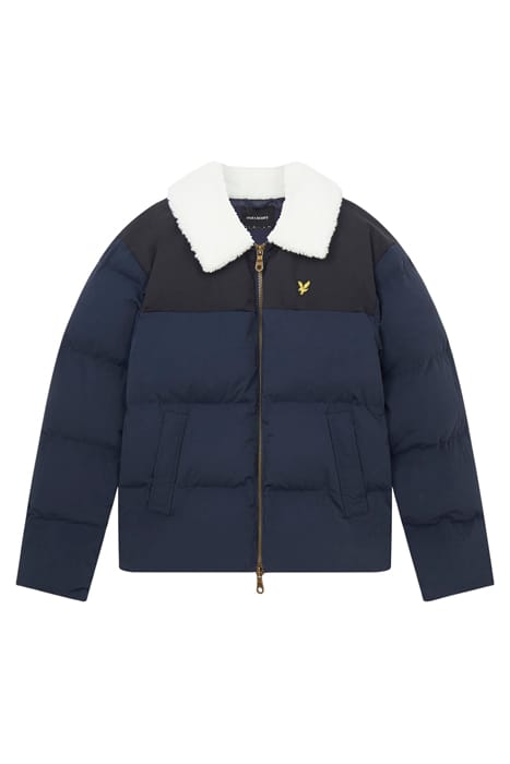 BORG COLLAR PUFFER DARK NAVY 4