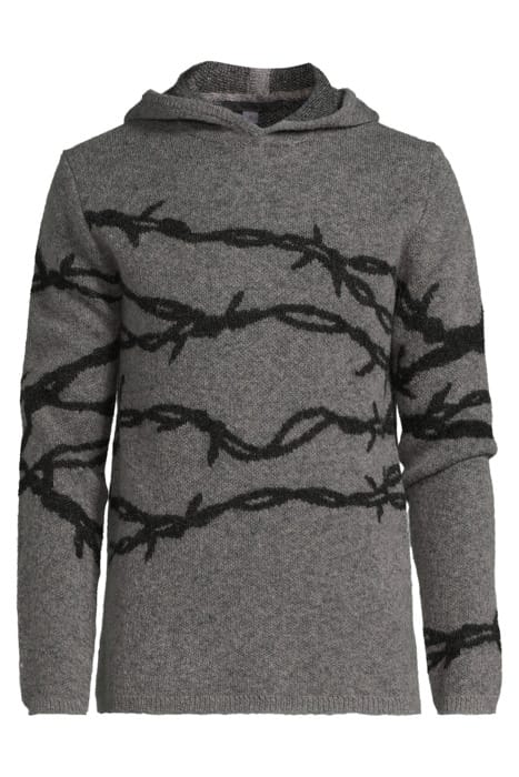 CANNON LS MOHAIR BARBWIRE PULLOVER HOOD SEAL GREY 3
