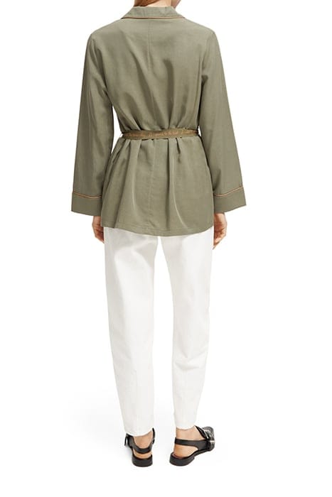 PYJAMA LOOSE FIT BLAZER ARMY GREEN 3