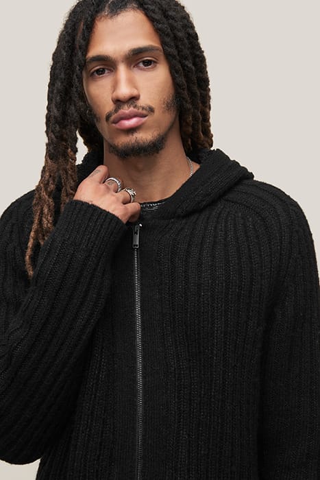 MACOMBS FZ HOOD WITH SHERPA LINED HOOD BLACK 3