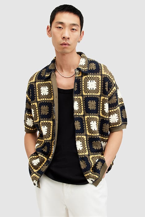 MANDON CARDIGAN KHAKI GREEN 1