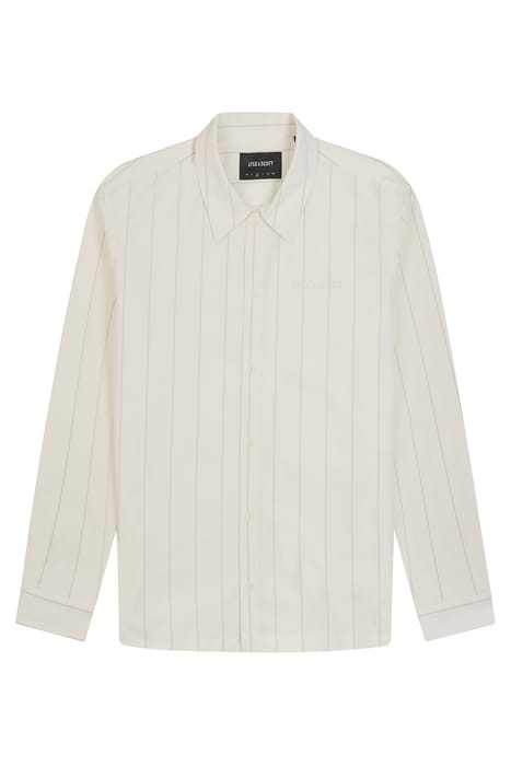 PINSTRIPE OVERSHIRT CHALK 4