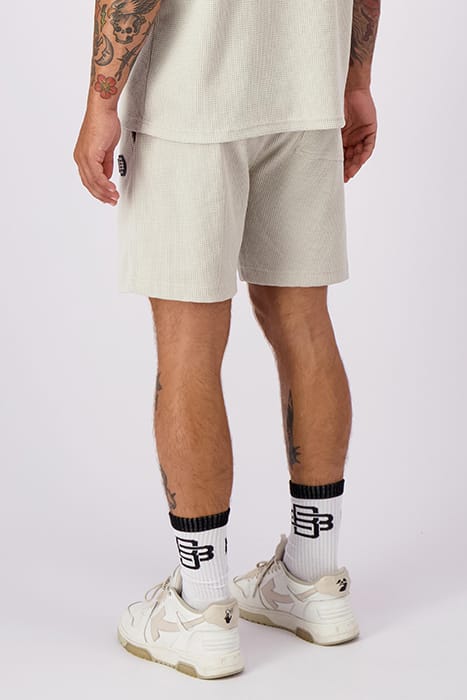 MONOGRAM WAFFLE SHORTS GREY 4