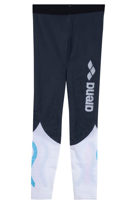 W CARBON COMPRESSION LONG TIGHTS DARK GREY-WHITE 4