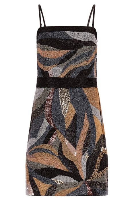 MARCIANO BY GUESS LENNOX BEADED DRESS GOLD MULTI 5