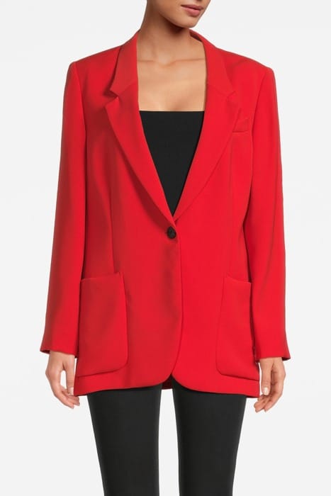 MAIA SPLIT BLAZER — CORAL 1