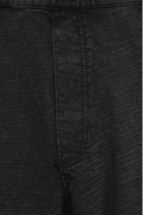 LANCASTER HIGHTWIST SLUB COTTON SHORTS W BLACK 5