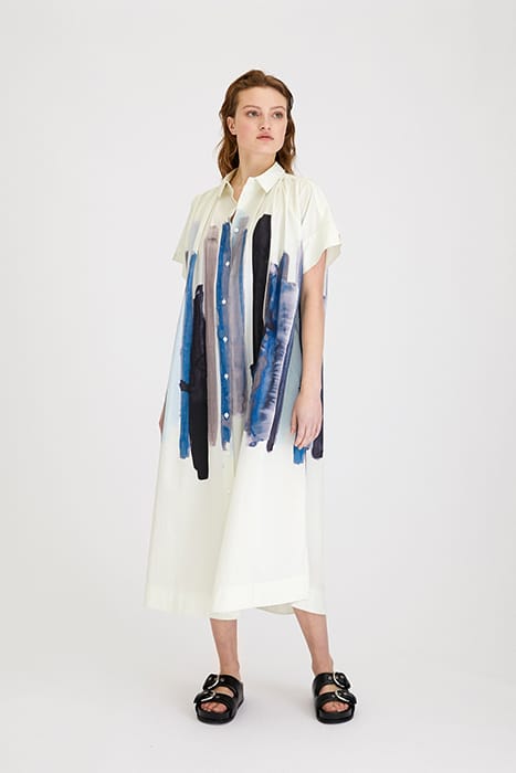 POPLIN PRINT DRESS SKYBLUE 3
