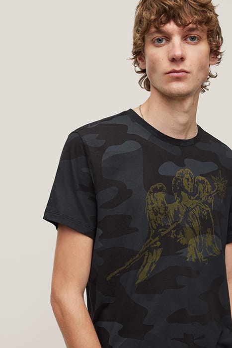 SS CREW TEE - ANGEL CAMO BLACK 3