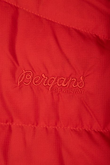 RØROS DOWN YOUTH GIRL JKT RED SAND / SOLID DARK GREY 3
