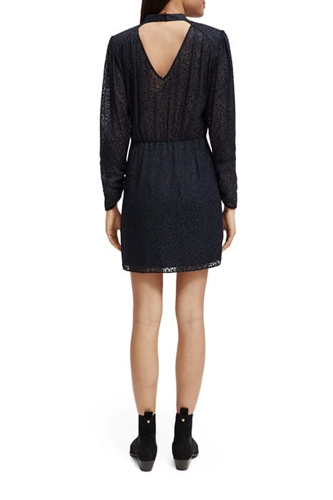 MOCK NECK MINI DRESS WITH OPEN BACK DETAIL NIGHT 3