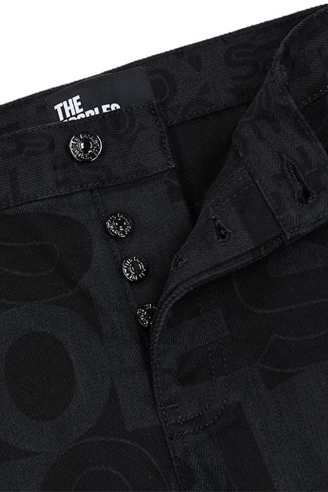 JEAN DROIT LOGO BLACK WASHED 4