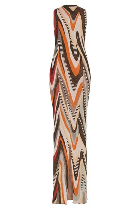 MARCIANO BY GUESS SCARLETT LONG DRESS HIGHLOW ALL OVER JACQ 4