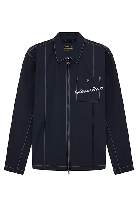 PANELLED OVERSHIRT DARK NAVY 4