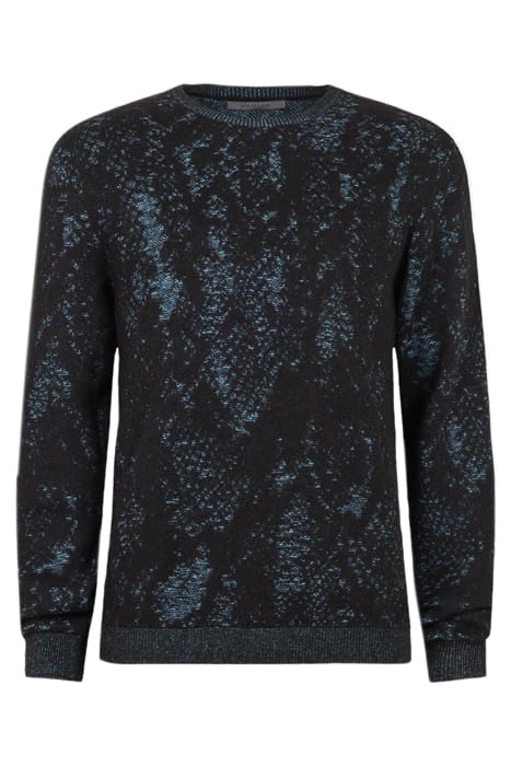 WAVERLY REGULAR FIT LS CREW WITH PYTHON COBALT 2