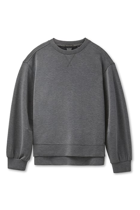 MODAL SCUBA TOP CHARCOAL HEATHER 3