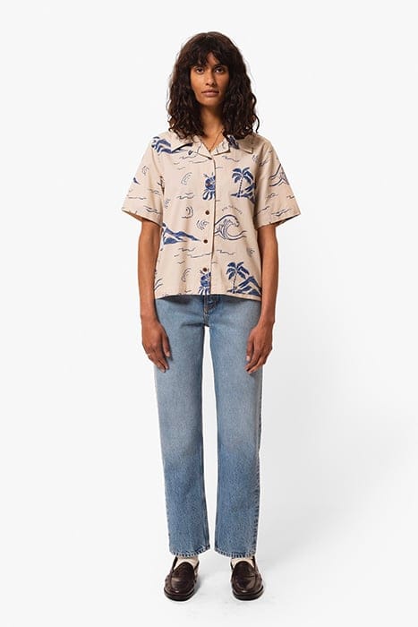 MOA WAVES HAWAII SHIRT ECRU 1