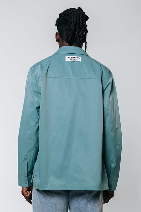 LUCA ZIP SHIRT GREY BLUE 2