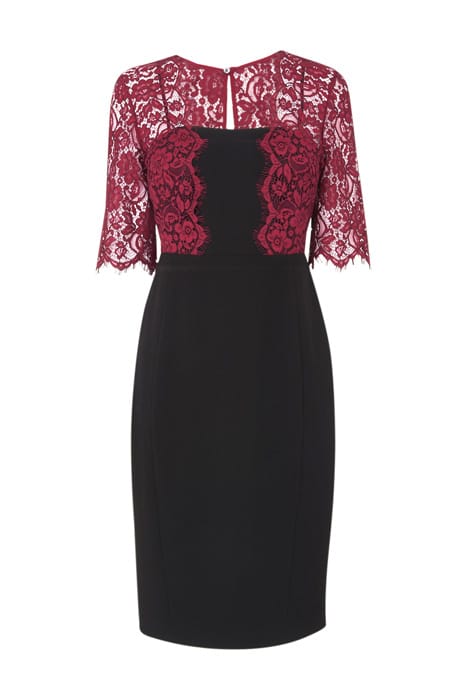DR HOU LACE BODICE DRESS ROSE 3
