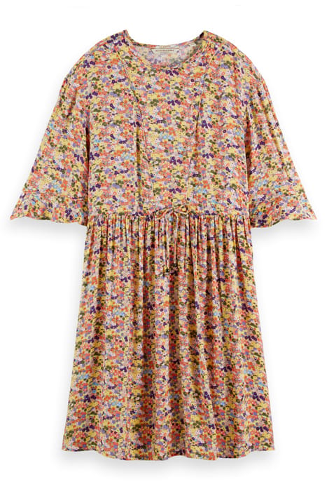 T-SHIRT SHAPE DRESS WITH FLOUNCE SLEEVES COMBO J 4