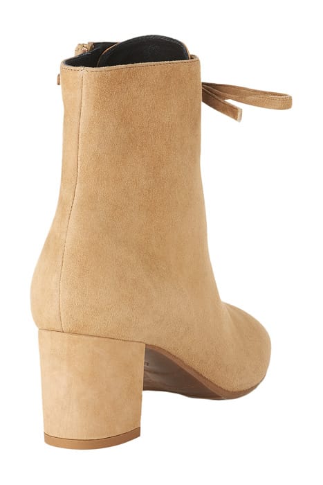 MOLLIE BLOCK HEEL LACE CAMEL 3