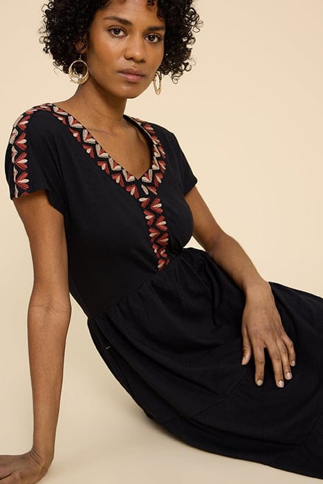 TABITHA JERSEY MINI DRESS BLACK 5