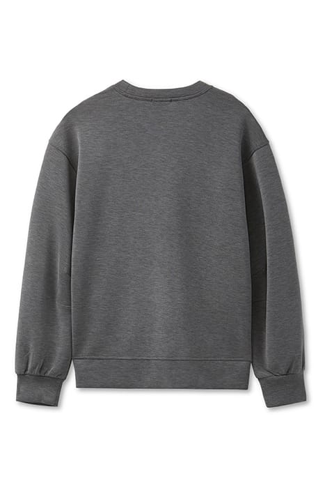 MODAL SCUBA TOP CHARCOAL HEATHER 4