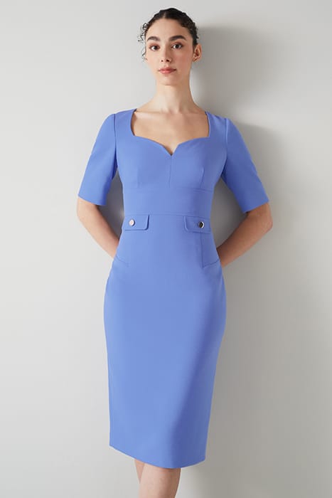DR DIANA NOTCH NECK FITTED WEDGEWOOD 5