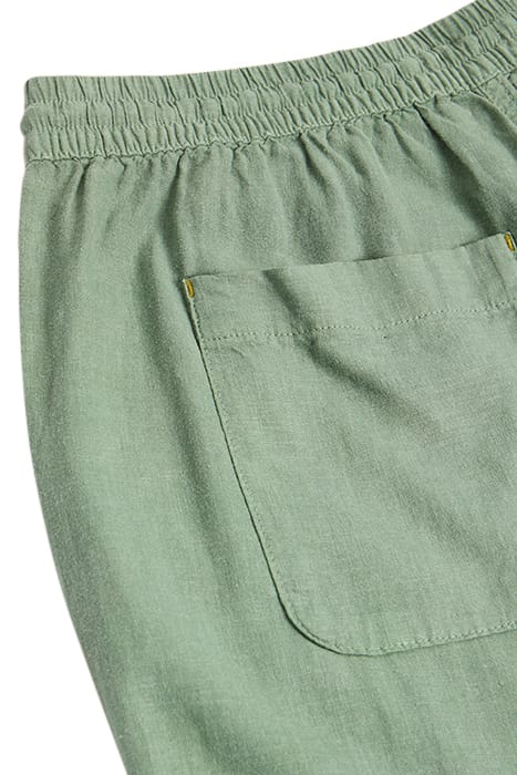 ELLE LINEN BLEND TROUSER MID GREEN 3