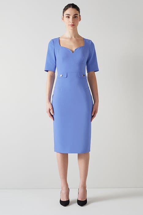 DR DIANA NOTCH NECK FITTED WEDGEWOOD 1