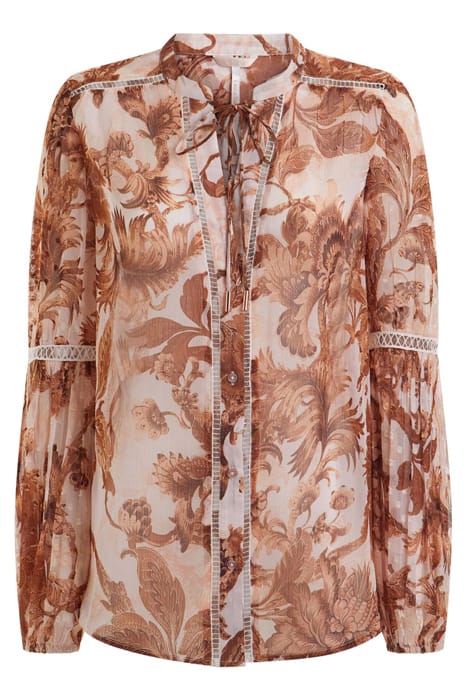 GUESS ECO LS JOSETTE TOP PORCELAIN FLORAL PRI 4