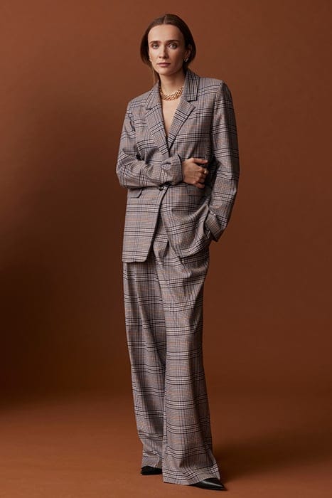 BAMBOO PANTS BLUE/ORANGE 3