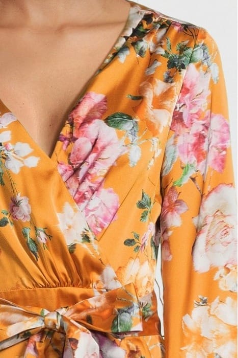 MARCIANO BY GUESS ERIKA DRESS ETHEREAL ROSES ORANG 4