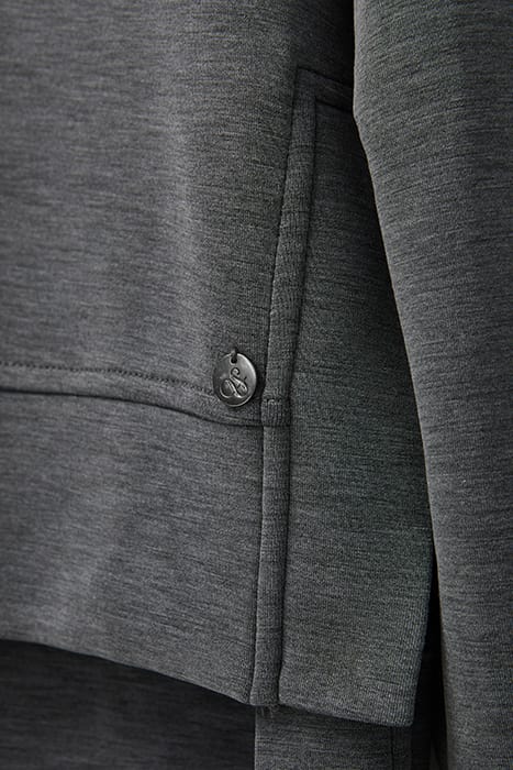 MODAL SCUBA TOP CHARCOAL HEATHER 5
