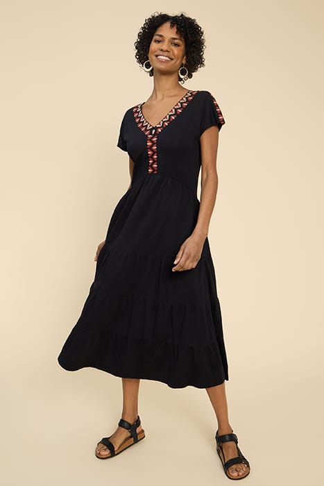 TABITHA JERSEY MINI DRESS BLACK 1