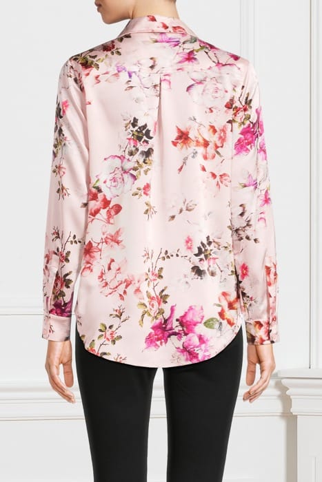 MARCIANO BY GUESS THE ICON BLOUSE PRINT ETHEREAL ROSES PINK 2