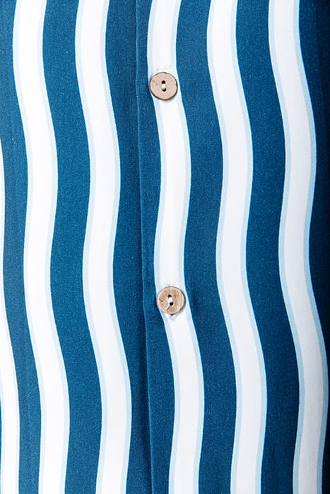 EZRA WAVY STRIPES SHORT SLEEVE SHIRT DEEP PETROL 4