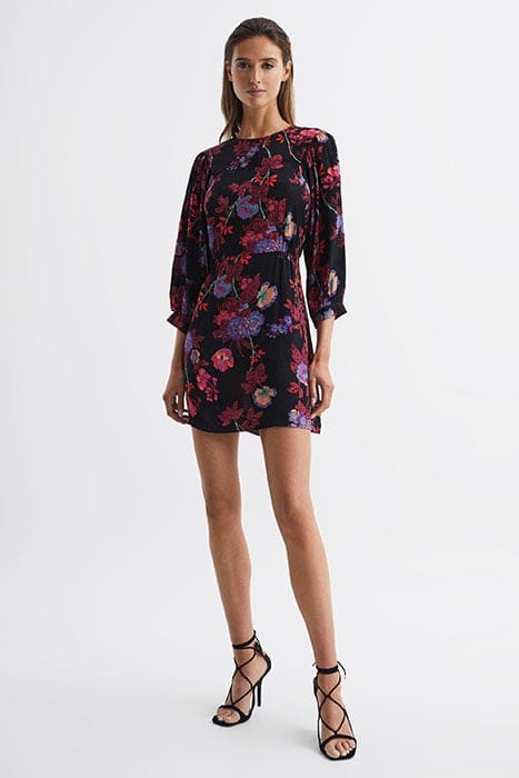 PAULINA MINI DRESS BLACK/PINK 2