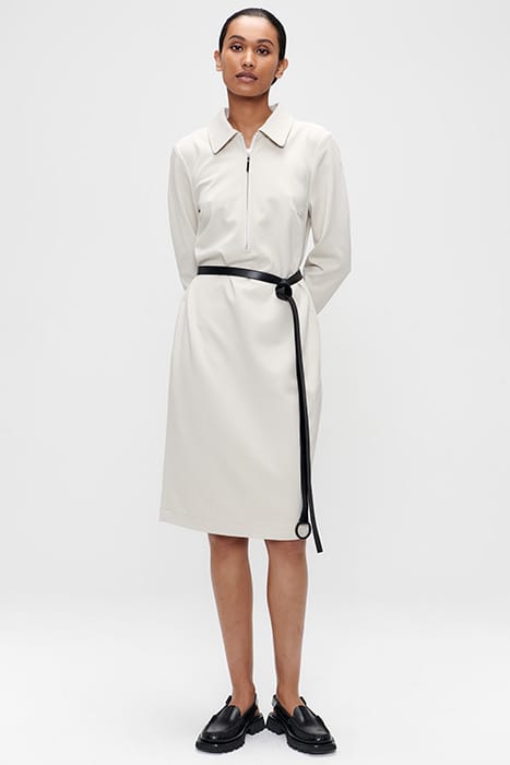 DWIGHT ZIPPER DRESS LATTE 1