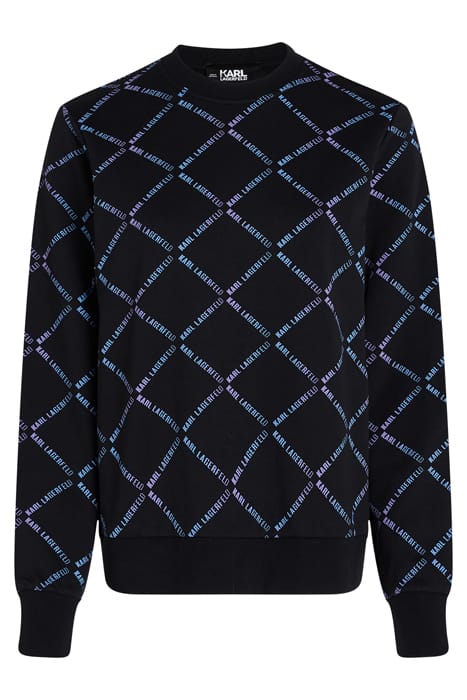 DIAMOND KARL AOP SWEAT BLACK 1