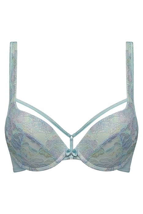 MARIPOSA SPARKLING IRIDESCENT AQUA PUSH UP BRA 4