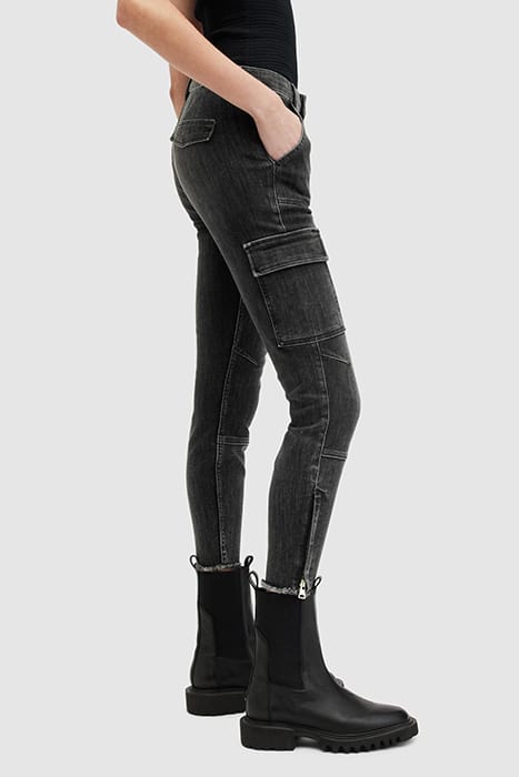 DURAN SKINNY CARGO WASHED BLACK 5