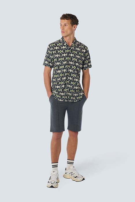 SHORT JERSEY MELANGE NIGHT 3