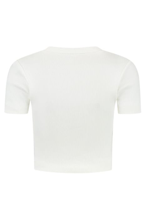 BEVERLY HILLS RIB TOP STAR WHITE 2